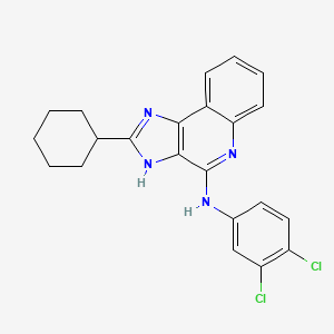 molecular formula C22H20Cl2N4 B1675415 LUF6000 CAS No. 890087-21-5