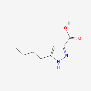 molecular formula C8H12N2O2 B1675417 5-Butyl-1H-pyrazole-3-carboxylic acid CAS No. 92933-48-7