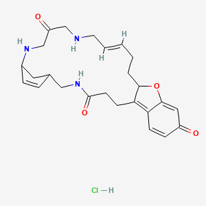molecular formula C25H34ClN3O4 B1675445 Lunarine hydrochloride CAS No. 64036-86-8
