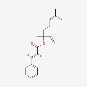 molecular formula C19H24O2 B1675461 3,7-Dimethylocta-1,6-dien-3-yl 3-phenylprop-2-enoate CAS No. 78-37-5