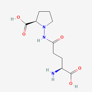 molecular formula C10H17N3O5 B1675467 gamma-Glutamyl-1-amino-D-proline CAS No. 10139-06-7
