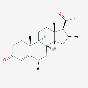 molecular formula C23H34O2 B167548 6alpha,16alpha-Dimethylprogesterone CAS No. 1816-78-0