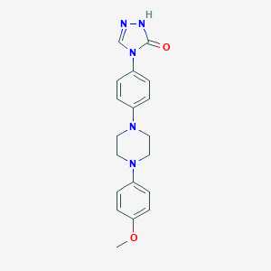molecular formula C19H21N5O2 B016755 2,4-dihydro-4-[4-[4-(4-methoxyphenyl)piperazin-1-yl]phenyl]-3H-1,2,4-triazol-3-one CAS No. 74853-07-9