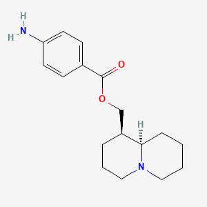 [(1R,9aR)-2,3,4,6,7,8,9,9a-octahydro-1H-quinolizin-1-yl]methyl 4-aminobenzoate