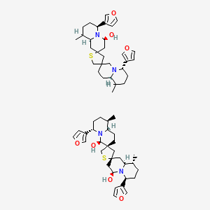 molecular formula C60H84N4O7S2 B1675519 Lutenurine CAS No. 12698-70-3