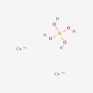 molecular formula Ca2O4Si B167552 Silicic acid (H4SiO4), calcium salt (1:2) CAS No. 10034-77-2