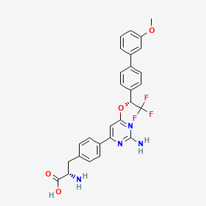 molecular formula C28H25F3N4O4 B1675527 LX-1031 CAS No. 945976-76-1