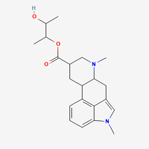 3-Hydroxybutan-2-yl 6,11-dimethyl-6,11-diazatetracyclo[7.6.1.0^{2,7}.0^{12,16}]hexadeca-1(16),9,12,14-tetraene-4-carboxylate