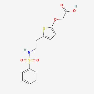molecular formula C14H15NO5S2 B1675545 Linotroban CAS No. 120824-08-0