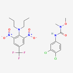 molecular formula C22H26Cl2F3N5O6 B1675550 Chandor CAS No. 8070-92-6