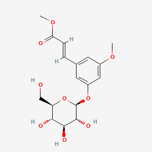 molecular formula C17H22O9 B1675551 Linusitamarin CAS No. 152574-10-2