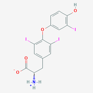 molecular formula C15H12I3NO4 B1675554 甲状腺素 CAS No. 6893-02-3
