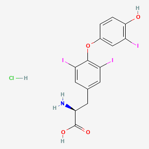 molecular formula C15H13ClI3NO4 B1675555 Liothyronine hydrochloride CAS No. 6138-47-2