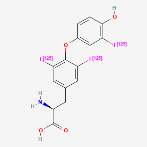 molecular formula C15H12125I3NO4 B1675556 Liothyronine I-125 CAS No. 24359-14-6