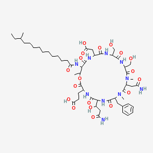 molecular formula C54H84N10O19 B1675561 Lipopeptin A CAS No. 73666-47-4