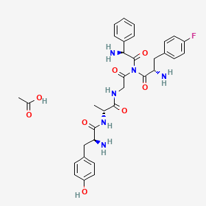molecular formula C33H39FN6O8 B1675566 LY 123502 CAS No. 79561-42-5
