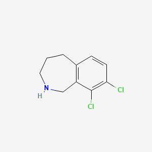 molecular formula C10H12Cl3N B1675569 8,9-dichloro-2,3,4,5-tetrahydro-1H-2-benzazepine CAS No. 71274-97-0