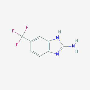 molecular formula C8H6F3N3 B167557 6-(trifluoromethyl)-1H-benzimidazol-2-amine CAS No. 10057-46-2
