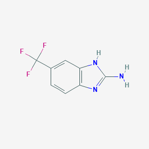 molecular formula C8H6F3N3 B167557 6-(trifluoromethyl)-1H-benzo[d]imidazol-2-amine CAS No. 10057-46-2