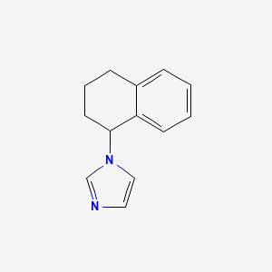 molecular formula C13H14N2 B1675575 1H-Imidazole, 1-(1,2,3,4-tetrahydro-1-naphthalenyl)- CAS No. 103294-47-9