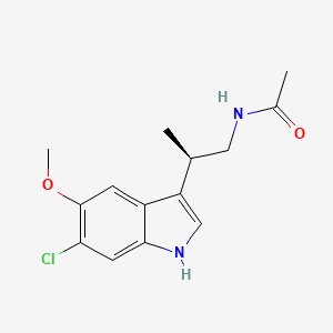 n-[(2r)-2-(6-Chloro-5-methoxy-1h-indol-3-yl)propyl]acetamide