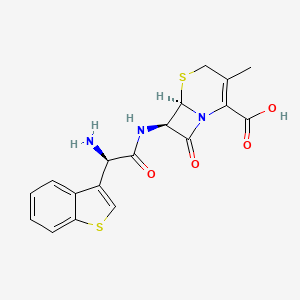 7-((Aminobenzo(b)thien-3-ylacetyl)amino)-3-methyl-3-cephem-4-carboxylic acid