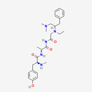 (2S)-N-[(2R)-1-[[2-[[1-(dimethylamino)-3-phenylpropan-2-yl]-ethylamino]acetyl]amino]-1-oxopropan-2-yl]-3-(4-hydroxyphenyl)-2-(methylamino)propanamide