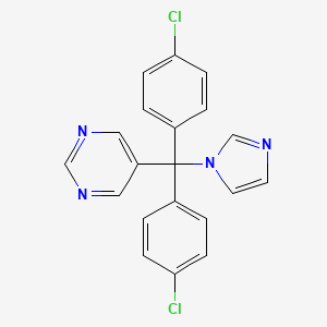 5-[Bis(4-chlorophenyl)(1H-imidazol-1-yl)methyl]pyrimidine