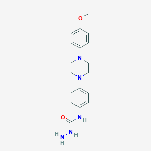 molecular formula C18H23N5O2 B016756 N-{4-[4-(4-methoxyphenyl)-1-piperazinyl]phenyl}hydrazinecarboxamide CAS No. 74852-89-4