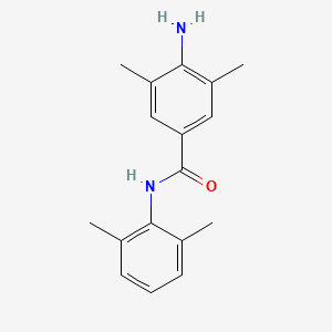 molecular formula C17H20N2O B1675600 4-Amino-N-(2,6-dimethylphenyl)-3,5-dimethylbenzamide CAS No. 109306-94-7