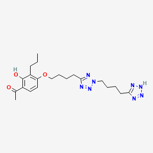 molecular formula C21H30N8O3 B1675603 LY203647 CAS No. 122009-61-4