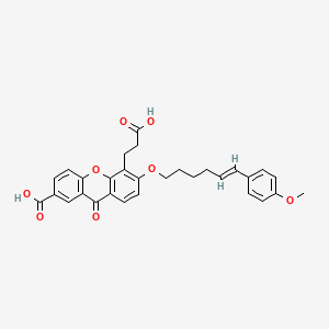 molecular formula C30H28O8 B1675608 LY210073 CAS No. 148291-65-0