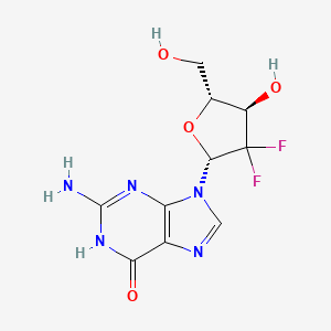 molecular formula C10H11F2N5O4 B1675620 2',2'-Difluorodeoxyguanosine CAS No. 103828-82-6