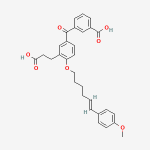 molecular formula C30H30O7 B1675621 LY223982 CAS No. 117423-74-2
