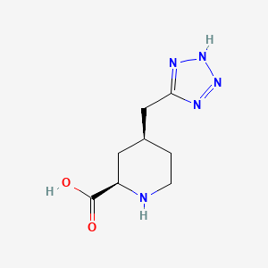 molecular formula C8H13N5O2 B1675626 4-((2H-Tetrazol-5-yl)methyl)piperidine-2-carboxylic acid CAS No. 125546-04-5