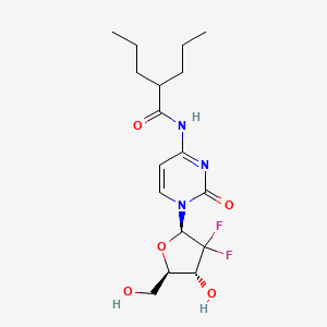 molecular formula C17H25F2N3O5 B1675627 LY2334737 CAS No. 892128-60-8