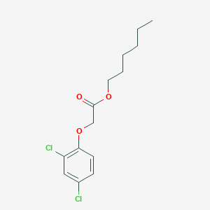 molecular formula C14H18Cl2O3 B167563 (2,4-Dichlorophenoxy)acetic acid hexyl ester CAS No. 1917-95-9