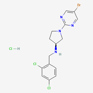 molecular formula C15H16BrCl3N4 B1675630 LY 2389575 hydrochloride CAS No. 885104-09-6