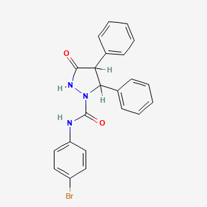 1-(4-Bromophenylaminocarbonyl)-4,5-diphenyl-3-pyrazolidinone