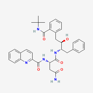 molecular formula C35H40N5O5 B1675653 Phe-Pro dipeptide isostere CAS No. 148314-61-8