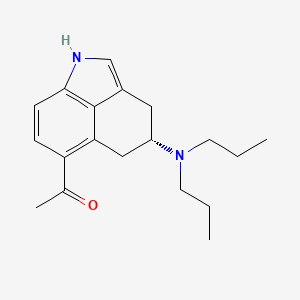 Ethanone, 1-(4-(dipropylamino)-1,3,4,5-tetrahydrobenz(cd)indol-6-yl)-, (R)-