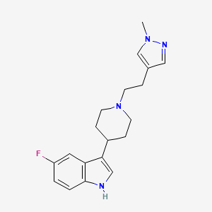 5-Fluoro-3-(1-(2-(1-methyl-1H-pyrazol-4-yl)ethyl)-4-piperidinyl)-1H-indole