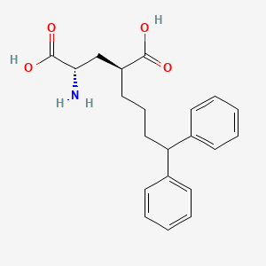 (2S,4S)-2-amino-4-(4,4-diphenylbutyl)pentanedioic acid