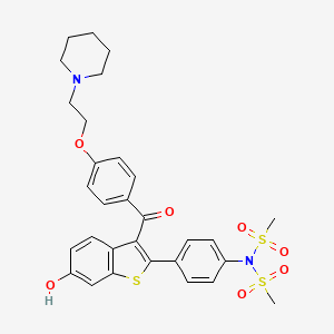molecular formula C30H32N2O7S3 B1675673 LY329146 CAS No. 191043-78-4