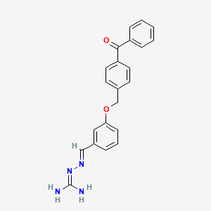 2-[(E)-[3-[(4-benzoylphenyl)methoxy]phenyl]methylideneamino]guanidine