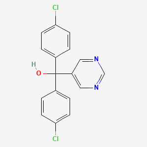 molecular formula C17H12Cl2N2O B1675697 Bis(4-chlorophenyl)(5-pyrimidinyl)methanol CAS No. 26766-35-8