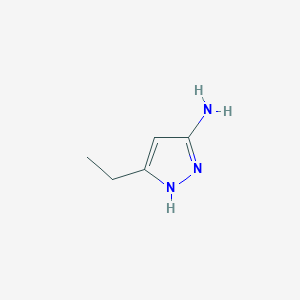 molecular formula C5H9N3 B167570 3-ethyl-1H-pyrazol-5-amine CAS No. 1904-24-1