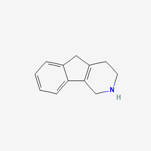 molecular formula C12H14ClN B1675720 2,3,4,5-tetrahydro-1H-indeno[1,2-c]pyridine CAS No. 72877-72-6