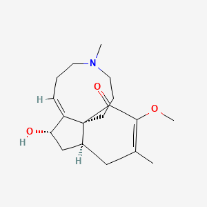 molecular formula C18H27NO3 B1675735 Lycophlegmarine CAS No. 80953-35-1