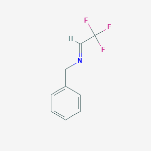 molecular formula C9H8F3N B167574 N-(2,2,2-三氟乙亚基)苯甲胺 CAS No. 1997-85-9